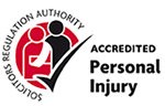Solicitors Regulation Authority - Accredited Personal Injury Logo