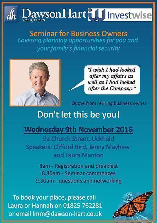 Seminar for Business Owners